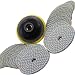 Stadea Diamond Polishing Pads Wet Dry 15 Pcs Set, 4 Inch for Granite Quartz Stone Concrete Marble Countertop Polishing Polisher Grinder, 14 Pads Discs Plus 1 Hook & Loop Backing Pad Holder