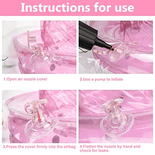 Baby Float Swimming Ring with Safety Seat, Pool Swim Float with Double Airbag Baby Kids Pool Bathtub Outdoor Swimming Pool Toys Accessories for Kids Toddlers of 6-24 Months (Pink)