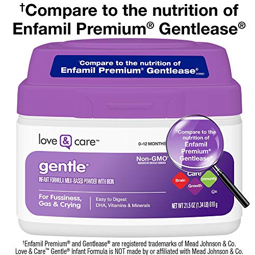 Love & Care Gentle Infant Formula Milk-based Powder With Iron Non-gmo, 21.5 Ounce