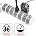 [UL Certified] EZOPower 6 Pivot + 2 Standard Multi Plug Outlet Surge Protector Power Strip, Electrical Extension Cord 3 Prong, Rotating, Heavy Duty, Low Profile, Travel, 6 Foot - White