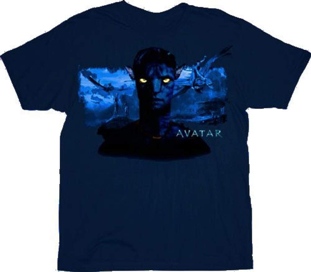 The Avatar Jake Night Time Glow Men's Navy T-Shirt Tee