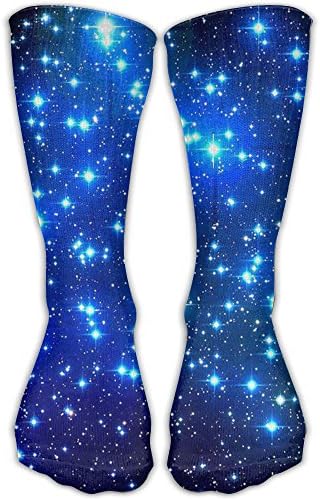 Ankle Support 30CM Low Cut Socks Blue Stars In Space Print Ankle Compression Socks Foot Sleeve Athletic Quarter Socks