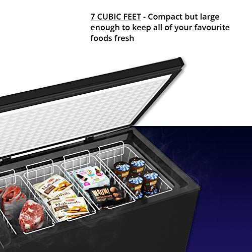 Northair Chest Freezer 7 Cu Ft with 4 Removable Baskets Reach In