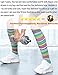 Compression Socks Women Men 15-20 mmHg, 6-Pairs Mens Womens Athletic Sock for Dress,Running,Medical,Varicose Veins,Travel