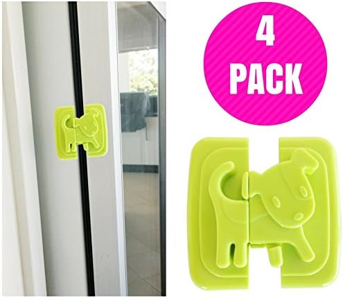 Katabird Baby Safety Cabinet Locks, Easy to Install - Time Sensitive Deal - Child Safety Latches Best for Baby Proofing Cabinets, Sliding Door, Fridge and Drawers - No Drill, Tools Or Screws Needed