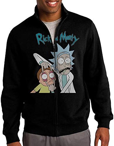 Rick And Morty Eyes Open Men's Full-Zip Hooded Jacket