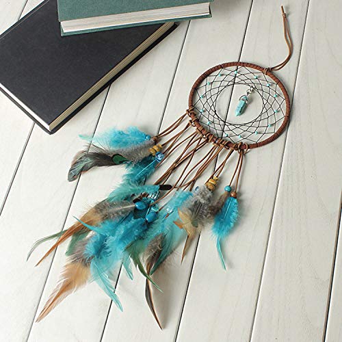 Dream Catcher for Kids Bedroom - Handmade Traditional Wind Chimes Hanging Dreamcatcher, Christmas Party Home Decoration, 5" Diameter 20" Long