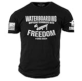Grunt Style ASMDSS Waterboarding with Freedom Men's T-Shirt