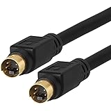 Cmple - S-Video Cable Gold-Plated (SVHS) 4-PIN SVideo Cord - 3 Feet