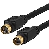 Cmple - S-Video Cable Gold-Plated (SVHS) 4-PIN SVideo Cord - 3 Feet