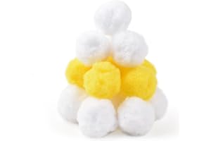 HAIOPS 54PCS Snow Toss Balls 2.8" Artificial Snow Fight Balls for Christmas Decor, Winter Party Toys