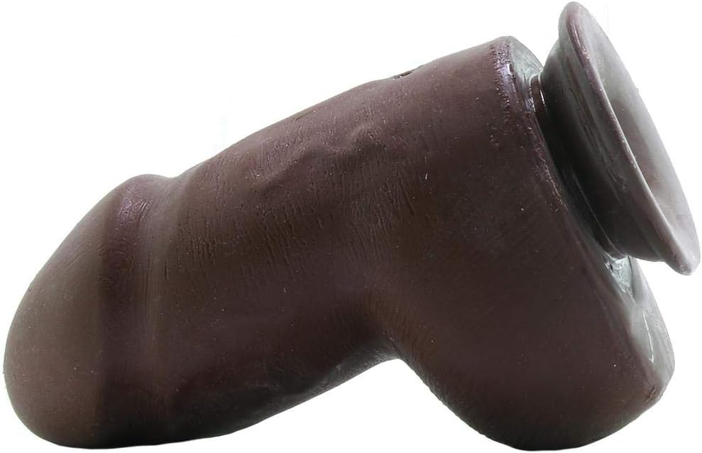Doc Johnson Fat D 6 in w Balls Ultraskyn Dildos, 800 g, Brown - Image 4