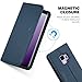 Galaxy S9 Wallet Case, SHIELDON Folio Flip Book Design Genuine Leather Samsung S9 Wallet Cover Credit Card Slot with Magnetic Closure for Samsung Galay S9 5.8 inch (2018 Release) - Blue