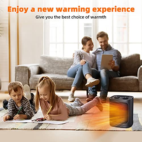 Kismile Small Space Heater for Indoor Use, Electric Ceramic Space