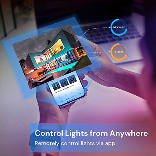 MINGER LED Strip Lights, 16.4ft Color Changing Light Strip Music Sync, Bluetooth APP Control RGB LED Lights, Waterproof 5050 Strip Lights for Dorm Room Bedroom Home Party Decoration - Thumbnail 3