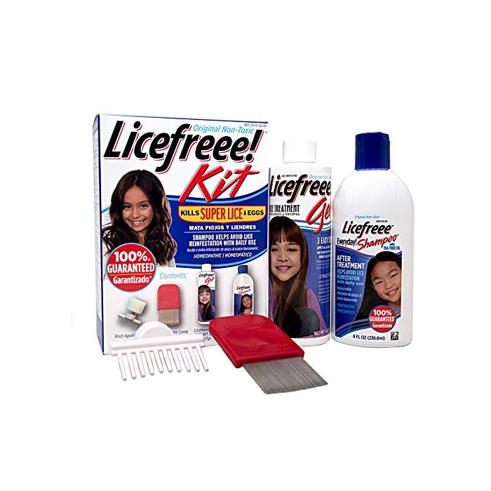 Tec Labs Licefreee Kit All-in-One Complete Lice Killing Treatment, Daily Maintenance Shampoo & Professional Nit Comb in…