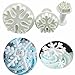 3-Piece Fondant Embossing Tool Snowflake Plunger Cake Cutter Sugarcraft Cake Decorating