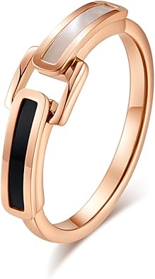 Amazon.com: Anillo de acero inoxidable con diseño de mariscos y 2 colores,  para mejores amigos., acero inoxidable, 8, JZ250: Jewelry