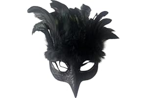 Halloween Crow Mask Feather Crow Mask Halloween Cosplay Costume Masks Black Crow Raven Bird Masks