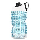 Platypus DuoLock SoftBottle Collapsible Water Bottle, Trail Love, 2.0-Liter