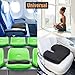 Coccyx Orthopedic Memory Foam Seat Cushion - Car Seat Office Chair Wheelchair Cushion - Posture Tailbone Coccyx Back Support - Black Memory Foam Seat