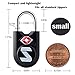 Sure Lock TSA Approved Luggage Locks Mini Size Lock with Keys for Travel, Zinc Alloy Body with Steel Shackle, Key Alike, Key Alike in The Same Package