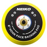 Neiko 30263A Sanding Pads 6-Inch Hook and Loop Face for Random Orbital Sanders, 1 Piece