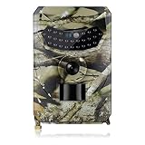 HD 1080P/12MP, Infrared LED Night Vision 10M/65FT, 0.5 S Triggering Time, IP56 Waterproof Hidden Hunting Camera for Monitoring Wildlife Trajectory and Home Security