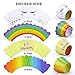 Konsait Unicorn Party Supplies Unicorn Cupcake Toppers and Wrappers(24Pack), Unicorn Cupcake Topper Horn and Ears Double Sided for Kids Girls Rainbow Themed Unicorn Birthday Party Favors Decorations