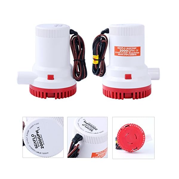 Seaflo-2000-GPH-12v-Boat-Marine-Plumbing-Electric-Bilge-Pumps