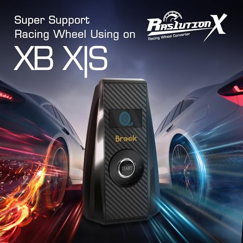 Brook Ras1ution X with Keychain – Xbox Racing Wheel Converter, Adapter for Series X|S, One & 360 | Supports 60+ Wheels, Force Feedback, App Customization [Official Exclusive Edition]