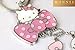 Z70_B New Adorable Hot Pink Style Bow Hello Kitty Charms Keychain Key Ring