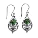NOVICA Artisan Handcrafted Turquoise Dangle | Dangle For Women Sterling Silver | Vintage Birthstone | Elegant Turquoise | Green Chalcedony Dangle Earrings