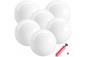GCQJOQ 6 Pcs Marbleized Bouncy Balls - Kick Balls for Beach, School, Playground & Indoor/Outdoor Play