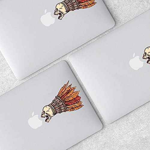 AKPATI Cool Cartoon Non-full Screen Removable Vinyl Decal Precision-cut Sticker Skin for MacBook Air MacBook Pro MacBook pro Retina 13" 15" - Skeleton Badminton