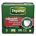Pack of 3 - Depend Adjustable Incontinence Underwear Maximum Absorbency S/M, 18Count