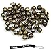 Estone 50Pc Vintage Bronze Color Alloy Small Jingle Bell Pendant Charm Jewelry Findings