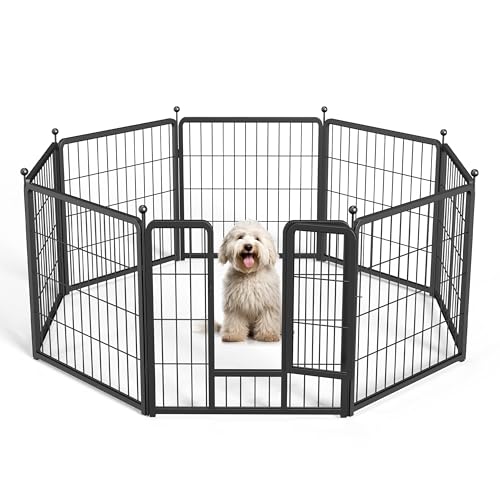 Simple Deluxe Dog Playpen Outdoor, Portable Dog Playpen for Yard, Travel, Campi…