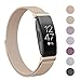 SWEES Metal Band Compatible Fitbit Inspire & Fitbit Inspire HR, Stainless Steel Magnetic Replacement Band Accessories Small Large for Women Men, Silver, Black, Lilac, Sangria, Champagne, Colorful