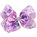 OAOLEER 4th of July American Flag Hair Bow Clips, Blue White Red Grosgrain Ribbon Alligator Bow, Kids Girls Women Hair Accessories For Party Supplies (4pcs 8inch)