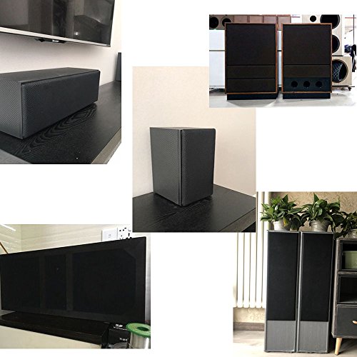 KISSTAKER 57x20inch Speaker Fabric Cloth Stereo Grill Mesh for