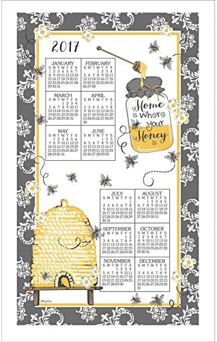 2017 Queen Bee Linen Kitchen Towel Calendar