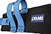 LiftAid Transfer and Walking Gait Belt with 6 Hand Grips and Quick-Release Buckle (Blue)