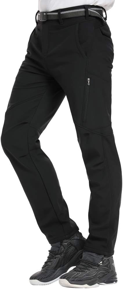 women's fleece lined wind pants