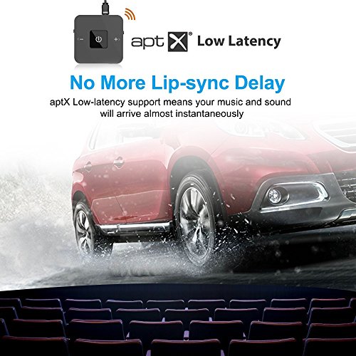 Giveet aptX Low Latency Bluetooth Audio Transmitter Receiver for TV, Dual Link, No Delay, OPTICAL, 3.5mm & RCA AUX Wireless Bluetooth Adapter for Home Car Stereo PC Headphone Speaker 25 Hours Playtime - Thumbnail 5
