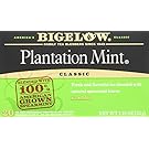 Bigelow Plantation Mint Tea, 20-Count Boxes (Pack of 6) (Packaging May Vary)