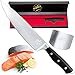 Pro Chef Knife - 8 inch Professional Kitchen Sharp German High Carbon Stainless Steel for Cutting Slicing Chopping - Ergonomic Handle and Hand Guard Finger Protector