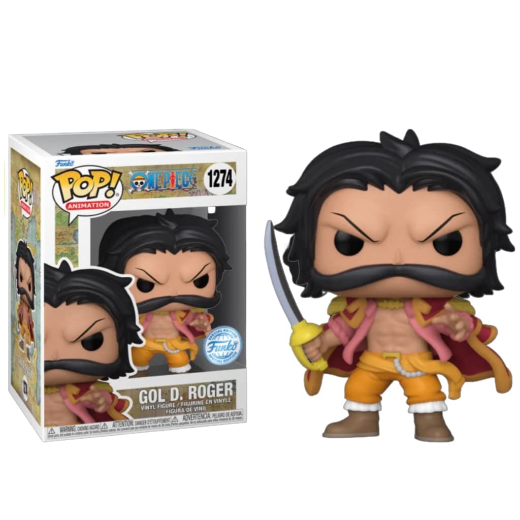 Funko Pop! One Piece 1274 - GOL D. Roger Special Edition Figure, 10 cm, Multi-Coloured