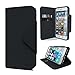 Cellto PU Leather Wallet Cover Stand and Reversible Magnetic Flap, Flip Cover for Apple iPhone 6 (2014)/6S (2015) - Black