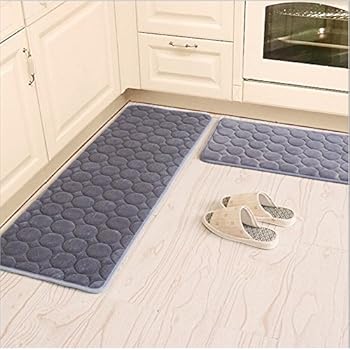 Amazon.com: Kitchen Rugs, CAMAL 2 Pieces Non-Slip Memory ...